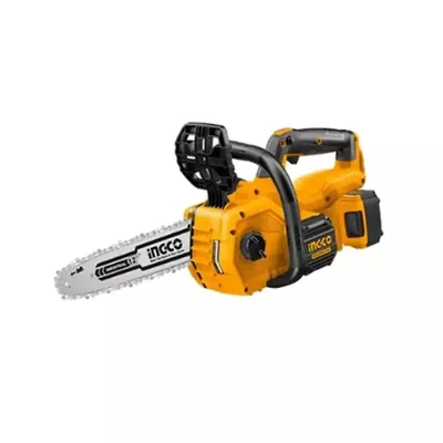 INGCO 20 V 12 Inch Lithium-Ion Battery Operated Cordless Chain Saw CGSLI201286 with 2X Battery & Charger