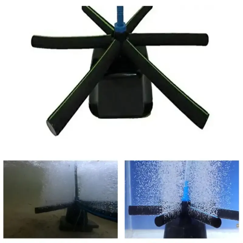 AirOxi Spider Model-X, Ready to Use Plastic Hollow Base 1.2 m Aeration Tube Use in Aquaculture (Pack of 2)