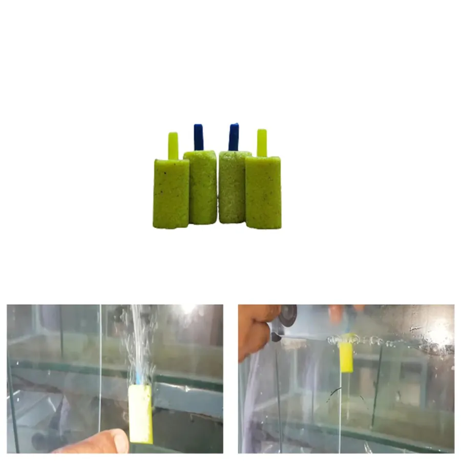OxyIndia Aquarium 1 Inch (2.54 cm) Oxygen Bubble Air Stone for Biofloc Fish Farming Tank (Pack of 10)