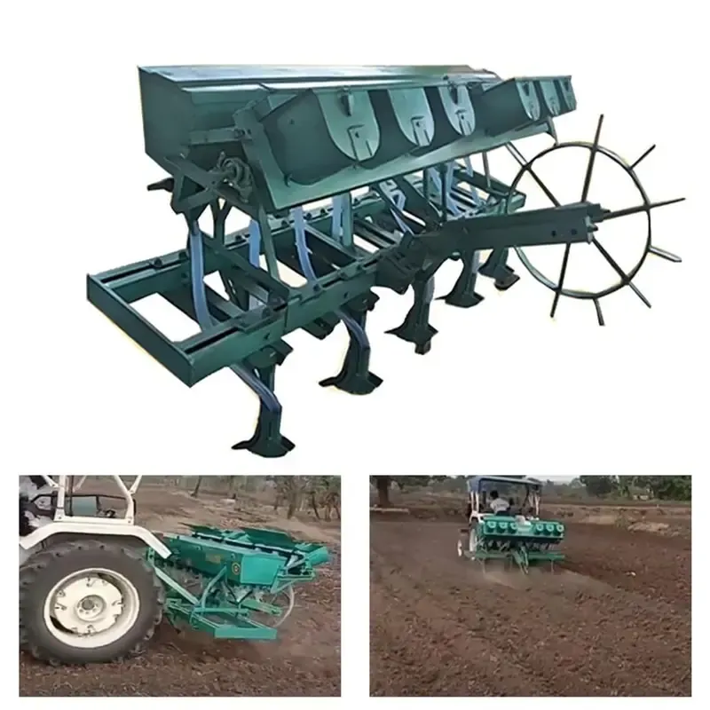 11 Tyne Seed Drill Planter & Maize Attachment for Tractor 35 HP Onwards