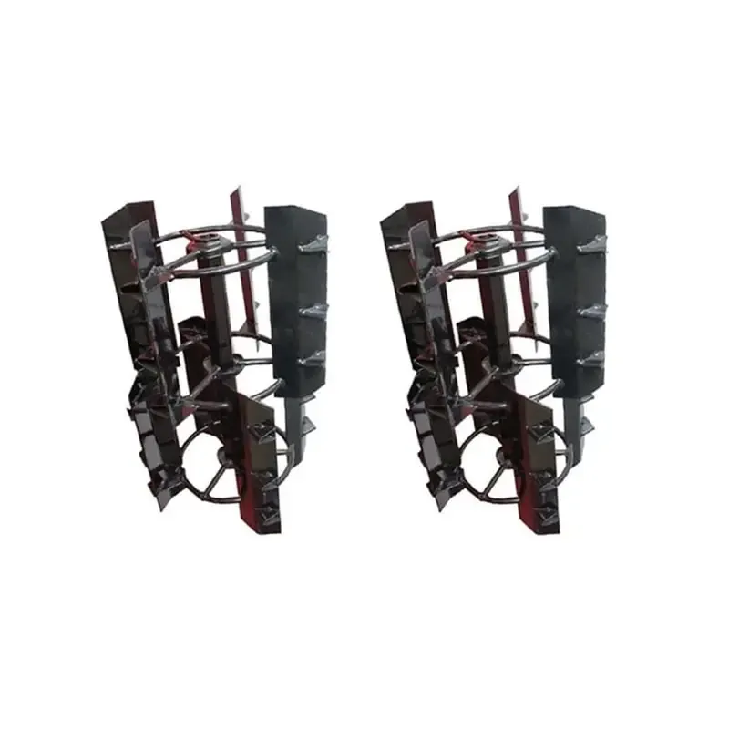 Power Weeder 2 Pieces 14 Inch Mini Paddy Cage Wheel for 5 to 12 HP Diesel Power Tiller