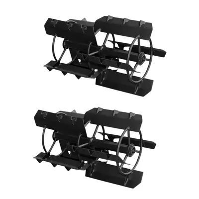 Power Weeder 2 Pieces 14 Inch Mini Paddy Cage Wheel for 5 to 9 HP Petrol Power Tiller