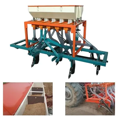 5 Row 10 Pipe Seed & Fertilizer Drill for Tractor 22 HP Onwards