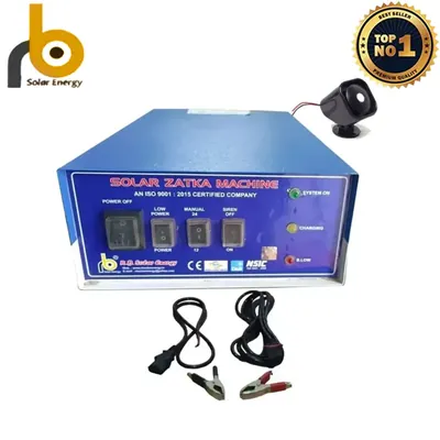 RB Solar 8 KV Regular Model Solar Zatka Solar Machine to Cover 50 Bigha Area with Accessories