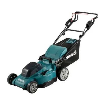MAKITA DLM481, 48 cm Cordless Lawn Mower (Self-Propelled) With 2 Pieces 18 V Li-Ion Battery and Charger