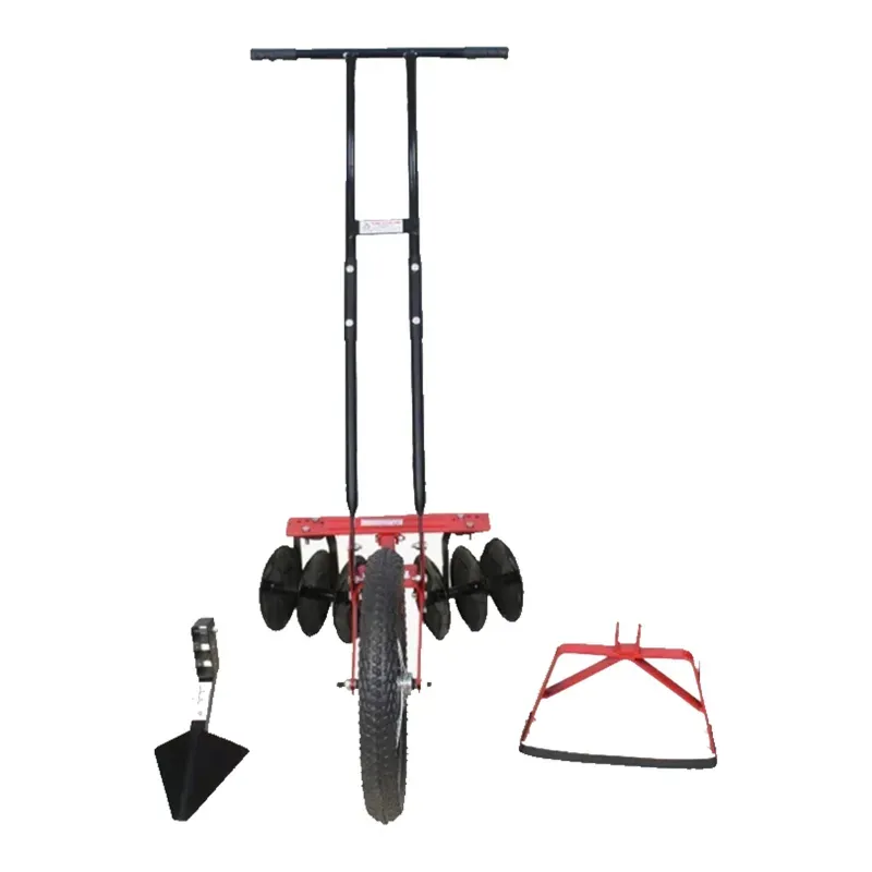 Global Nature Agro Single Wheel Harrow With Multi Attachment, 3 x 3 Disc, Furrow Attachment & Weeder, GNSWH-801