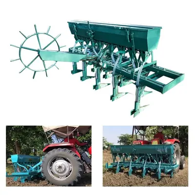 Heavy Model 11 Tyne Seed Drill Planter for Tractor