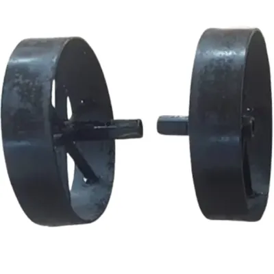 Heavy Duty 2 Pcs of 12 Inch Mud Mixer Iron Wheel for 5 to 9 HP Petrol Power Tiller