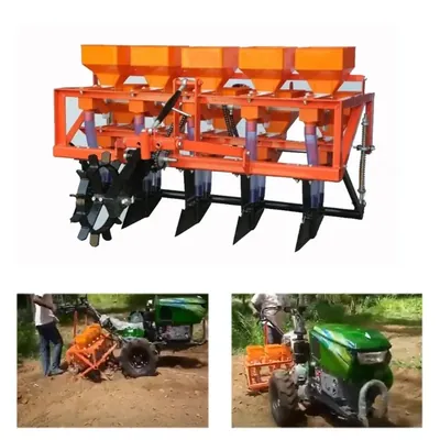 5 Row 10 Pipe Seed & Fertilizer Drill for Power Tiller of 10 HP & Above