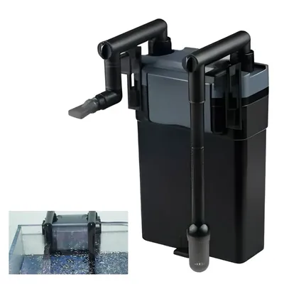 Sunsun HBL 803 External Hang On Canister Filter 6 W & 500 LPH with Biological Filtration for Salt Water and Fresh Water
