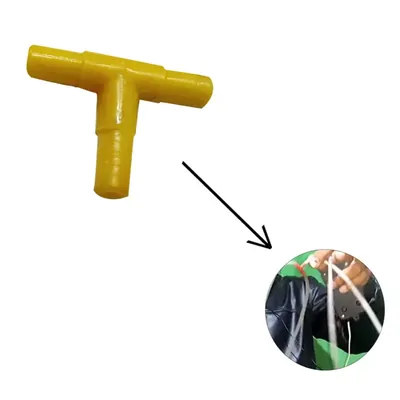 OxyIndia Plastic T-Shaped Joint/Connectors for Fish Tank / Aquarium (Pack of 100)