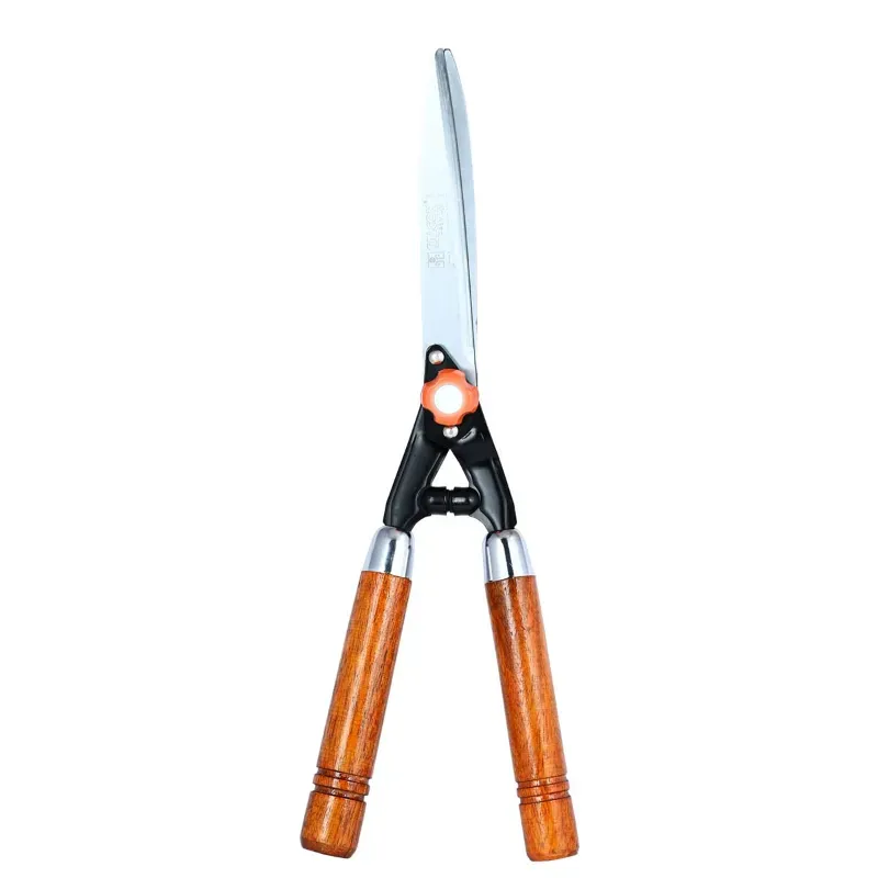Global Nature Agro Hedge Shear With 10 Inch Blade & Wooden Handle For Gardening, Pruning & Farming