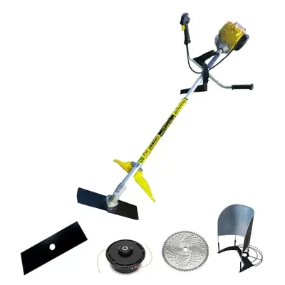 KisanKraft KK-BC4-8635, 1.34 HP 35.8 CC 4 Stroke Petrol Engine Brush Cutter / Reaper with Accessories