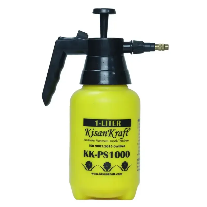 KisanKraft KK-PS 1000, 1 Litre Hand Operated Garden Sprayer For Watering Plants and Pesticides Spraying in Fields