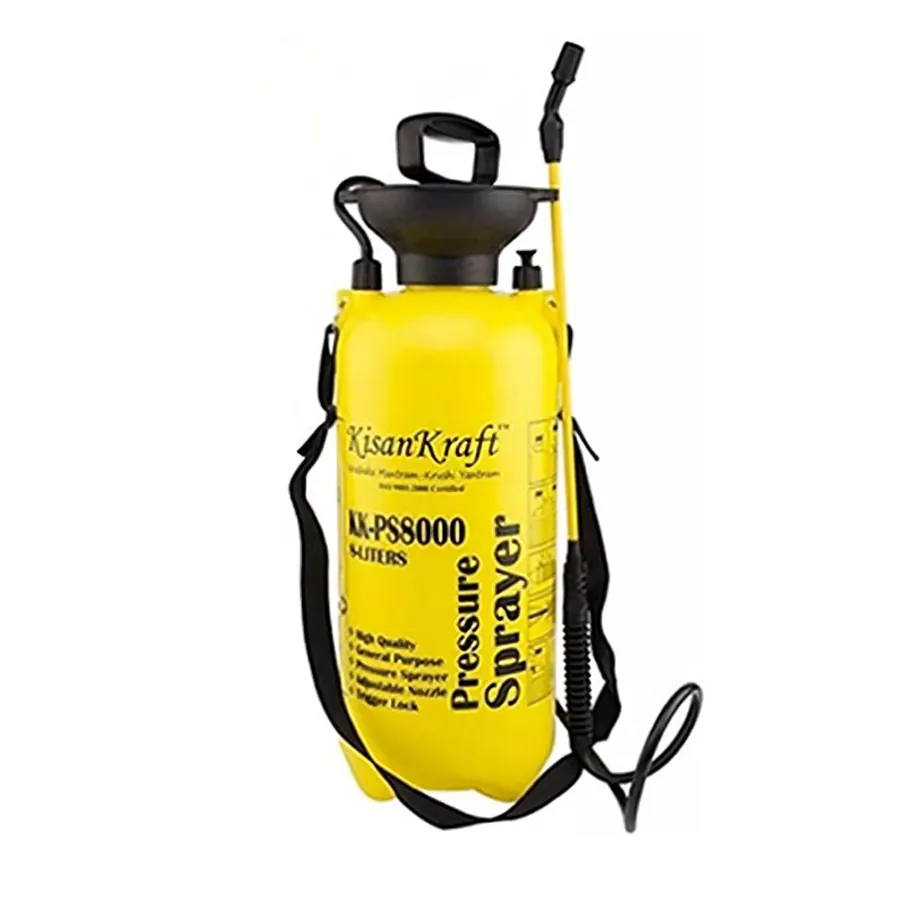 KisanKraft KK-PS8000, 8 L Hand Operated Pressure Sprayer for home, Garden and Multipurpose Agricultural use