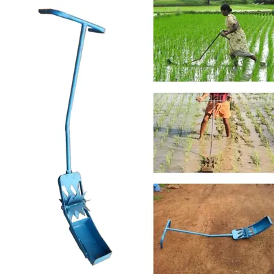 Unison Manual Mandva Weeder for Removing Weeds from Paddy Crops, Height 122 cm, Length 43 cm