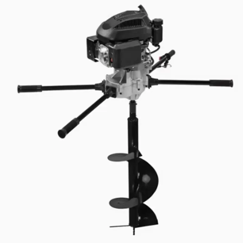 Neptune AG-173, 4-Stroke 173 CC Petrol Earth Auger Machine, Heavy Duty Two-Man Operated Post Hole Digger with 12-Inch Drill Bit for Large Tree Plantation & Fencing