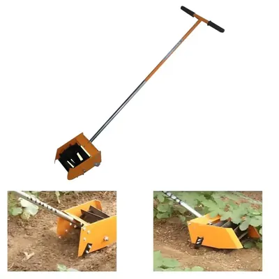 Mahan MRWPP 6, Manual Single Row 6 Inch Roller Weeder with Plant Protection Plate & Adjustable Long Handle For Agriculture