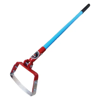 REDBUILD Manual Weeder 7.5 Inch with 4.5 ft Handle, Stirrup Hoe, Weed Removal Tool for Agriculture