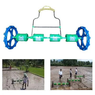 Heavy Duty Manually Operated 8 Rows Paddy Drum Seeder/ Paddy Direct Sowing/ Manual Paddy Sowing tool