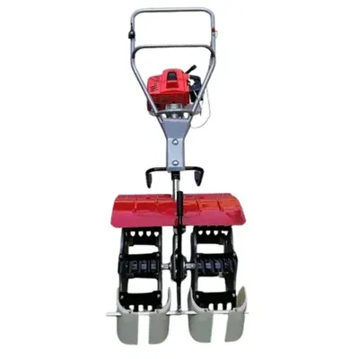 Neptune NC 72 P 63 CC 2 Stroke Petrol Engine 2 Row Paddy Weeder for Agricultural Paddy Field