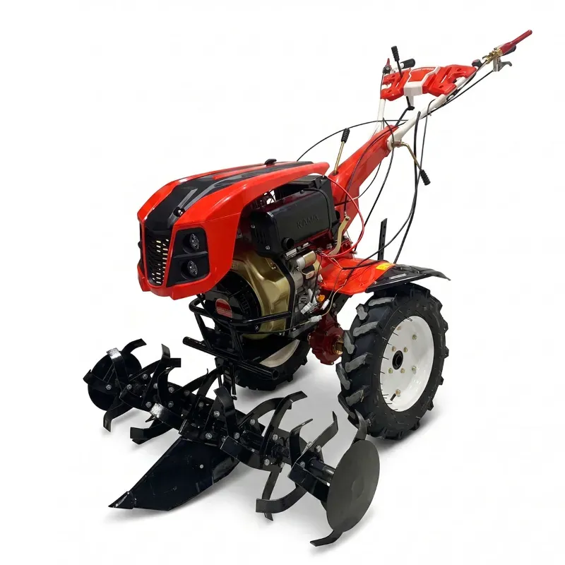MECSTROKE 12 HP Diesel Power Weeder (188FE) Self-Start Engine with Ridger Attachment