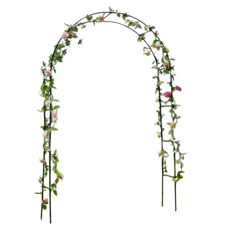 Ecofynd Metal Garden Arch Plant Stand for Climbers, Used in Lawns/Gardens (GARCH001-BLK)