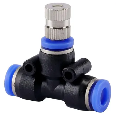 PPL AGRO Metal Fogger Nozzles 6 mm with Tee Connector, upto120 PSI, used in stadiums, arenas etc. (pack of 10)