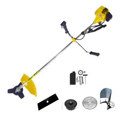 KisanKraft KK-BC-565, 2.27 HP 52.7 CC 2-Stroke Sidepack Brush Cutter with Accessories