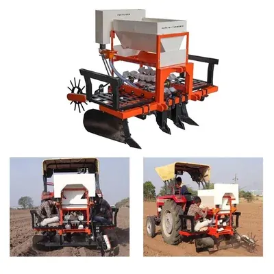 2 Tyne Manual Potato & Turmeric Planter For Tractor 35 HP Onwards