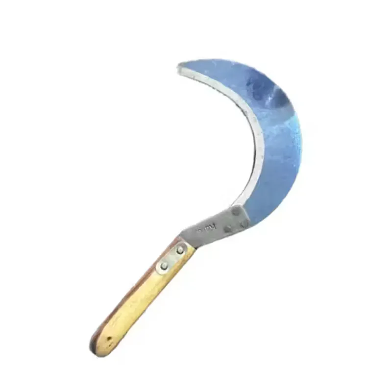 Mild Steel Hand Sickle with Durable Blade and Wooden Handle for Agriculture (Pack of 2)
