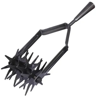 FALCON FGHT-308 Hand Soil Tiller, Heavy Duty Mild Steel Weeding, Loosening & Seed-Bed Preparation Tool for Garden & Farm