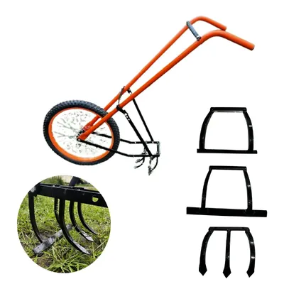 Powder Coating Mild Steel Manual Wheel Hoe with Attachments, Thickness 14 Gauge
