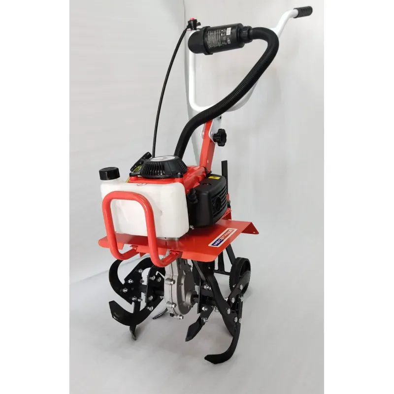 MECSTROKE 78 CC 4-Stroke Mini Power Tiller with 15-Inch Rotavator for Agriculture