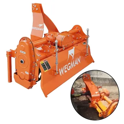 WEGMAN Orchard Rotavator 4 ft with 30 Blades Suitable for 26 HP to 35 HP Tractors (Type-Gear Box, Single Speed)