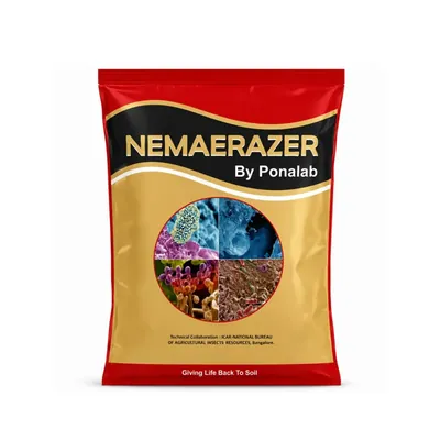 PONALAB Nemaerazer Bio-Nematicide 1-2 L/Acre Concentrated Liquid Biological Nematode Management for Organic Crop Protection