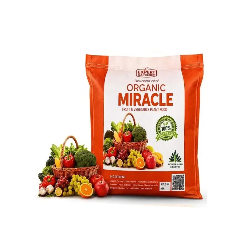 Pioneer Agro 5 kg Organic Miracle, Fruit & Vegetable Plant Food Fertilizer, 100% Eco-Friendly Nutrient Booster