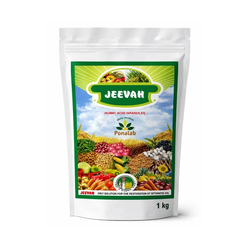 PONALAB 1 kg JEEVAH (Black) Organic Plant Growth Promoter, Soil Conditioner, Enhances Root Development for All Crops