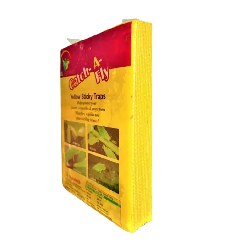 Orifesh 6 x 8 Inch Yellow Sticky Insect pheromone Glue Trap, 10 Sheet Bundle, Pack of 5