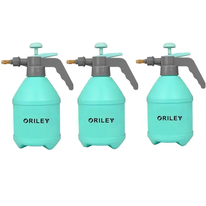 Giga Watts Oriley Multifunctional Manual Garden Spray Pressure Pump Water Bottle with Nozzle 1.5 L Hand Held Sprayer (Pack of 3)