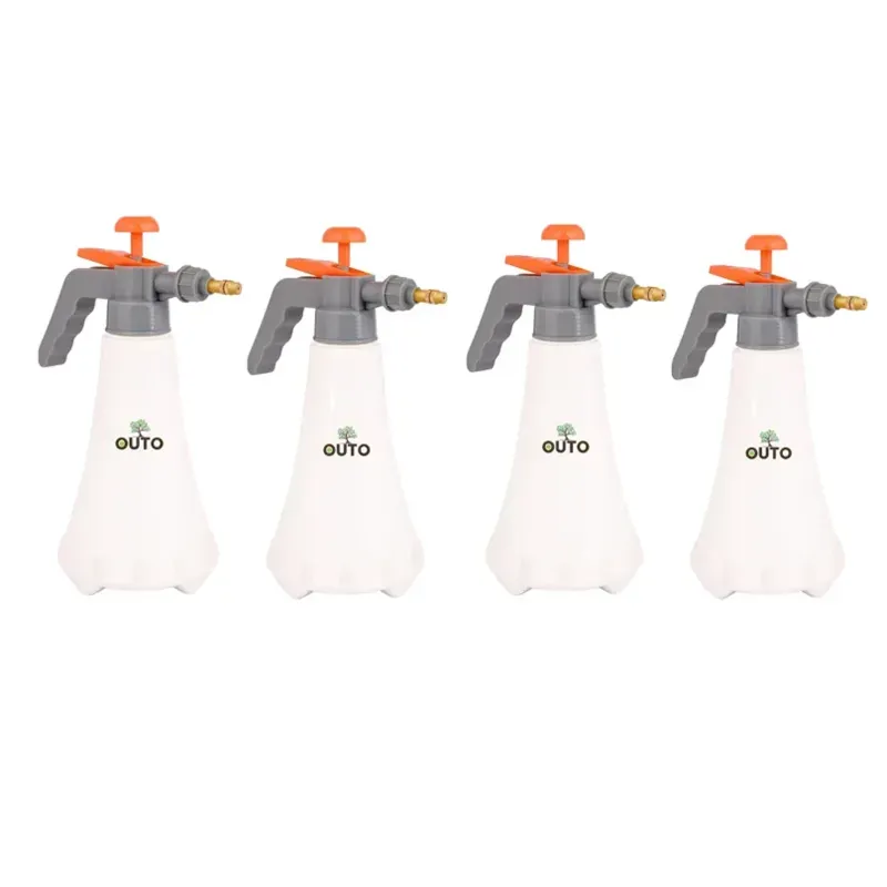 Giga Watts OUTO Agro 1000 ml Pressure Spray Pump Bottle with Adjustable Nozzle for Garden 1 L Hand Held Sprayer (Pack of 4)
