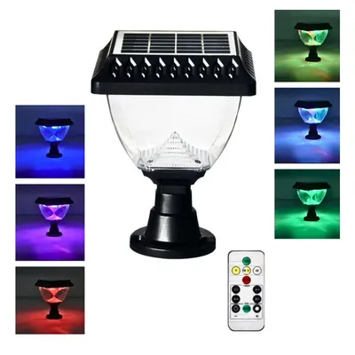 33 LED 10 W Waterproof RGB Oval Solar LED Light Lamp With Remote Designed to Enhance Your Garden, Pathway or Entrance