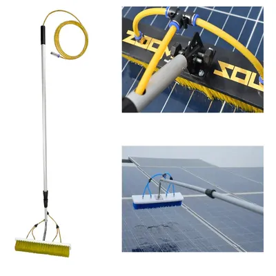 Zoom Solar Solar Panel Cleaning Brush With 6 m Telescopic Pole