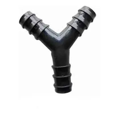20 mm Black Y joinner for Drip Irrigation (Pack of 20)