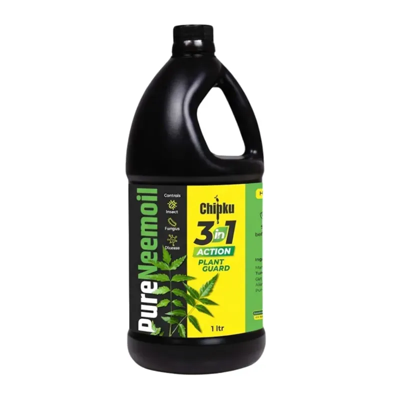 Chipku Pure Cold Pressed Water Soluble Neem Oil With Free Spray Gun Concentrate For Plants (Quantity-1 Litre)