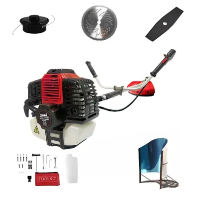 Jaiveer JV-52 CC 52 CC 2-Stroke Sidepack Petrol Brush Cutter, Manual Grass Trimmer & Crop Cutter