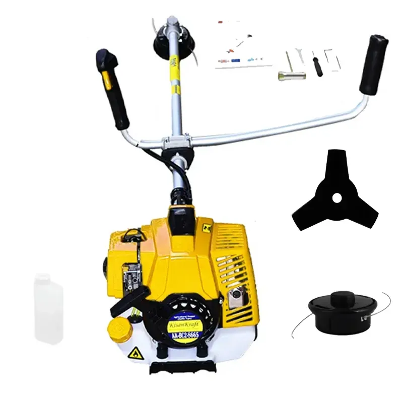 KisanKraft KK-BC2-8665, Premium 2 Stroke 3 HP 63.3 CC Petrol Sidepack Brush Cutter