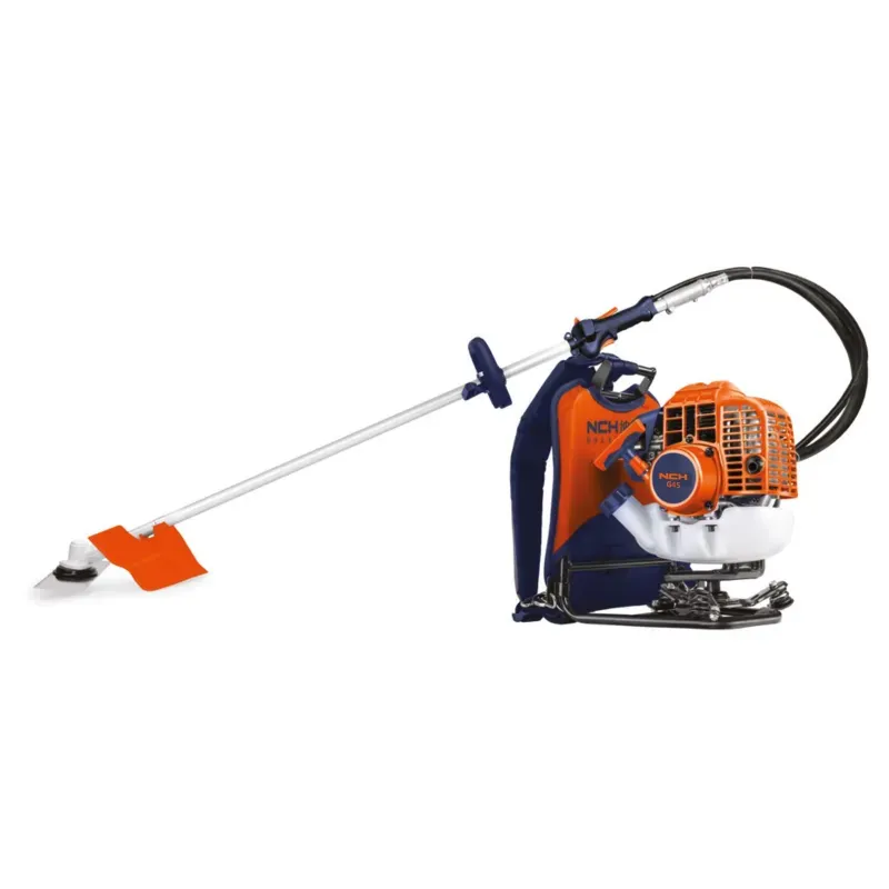 NCH G45B, 63 CC 1.6 kW 2-Stroke Backpack Petrol Brush Cutter, Ideal for Agriculture, Gardening & Landscaping
