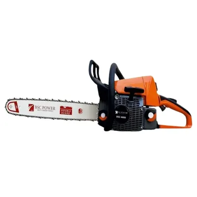 BSC Power 4600, 46-cc Petrol Chainsaw with 20 Inch Guide Bar, Ideal for Cutting Tree, Logging Woods, and Gardening