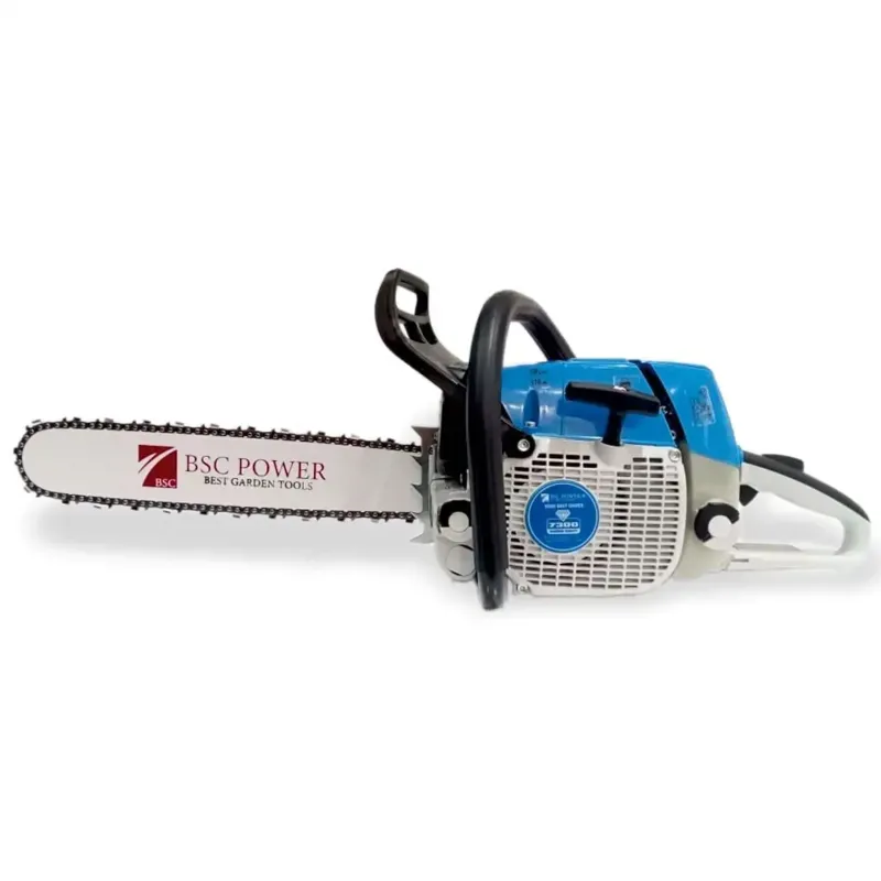 BSC Power 7300, 73 CC 4.0 kW Petrol Chainsaw with 18-inch Guide Bar, Wood Cutting/Logging, Tree Felling Machine